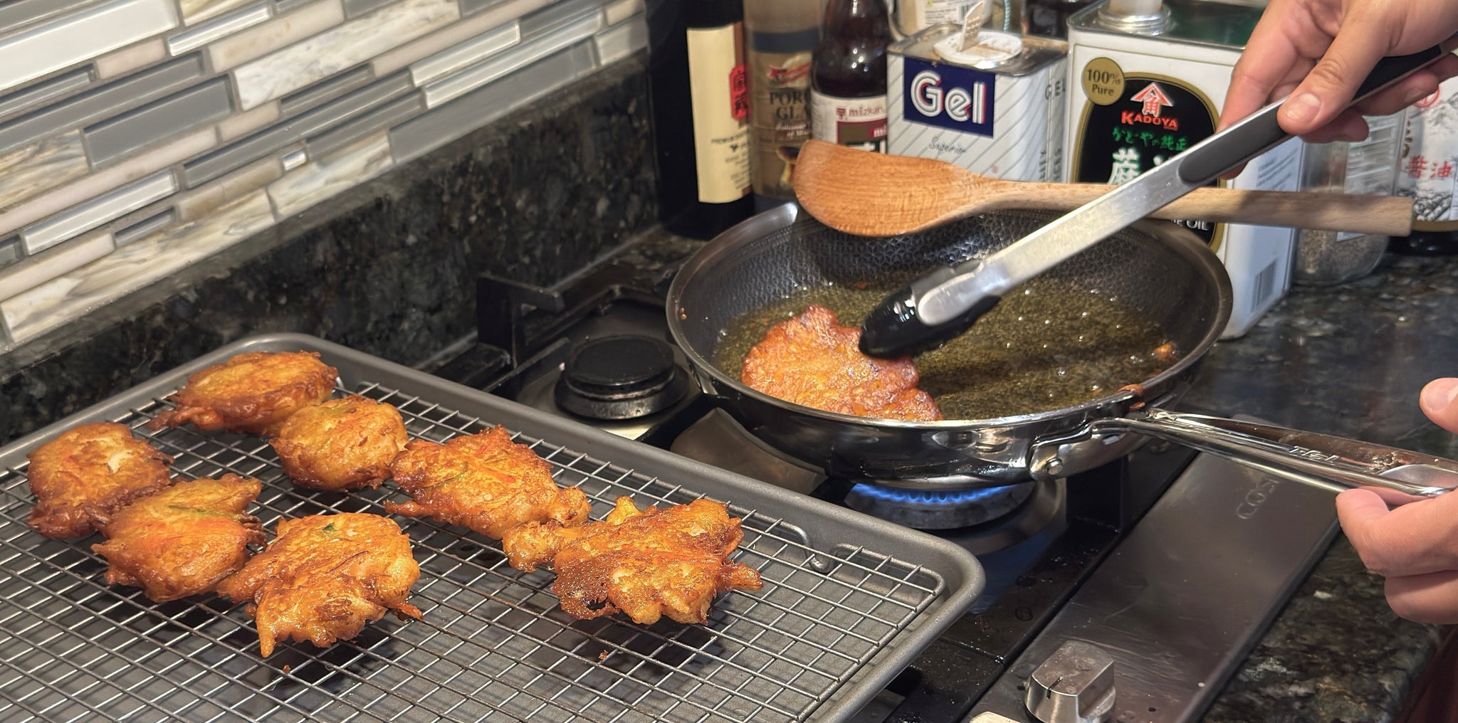 Dashi Tempura Shrimp Fritters