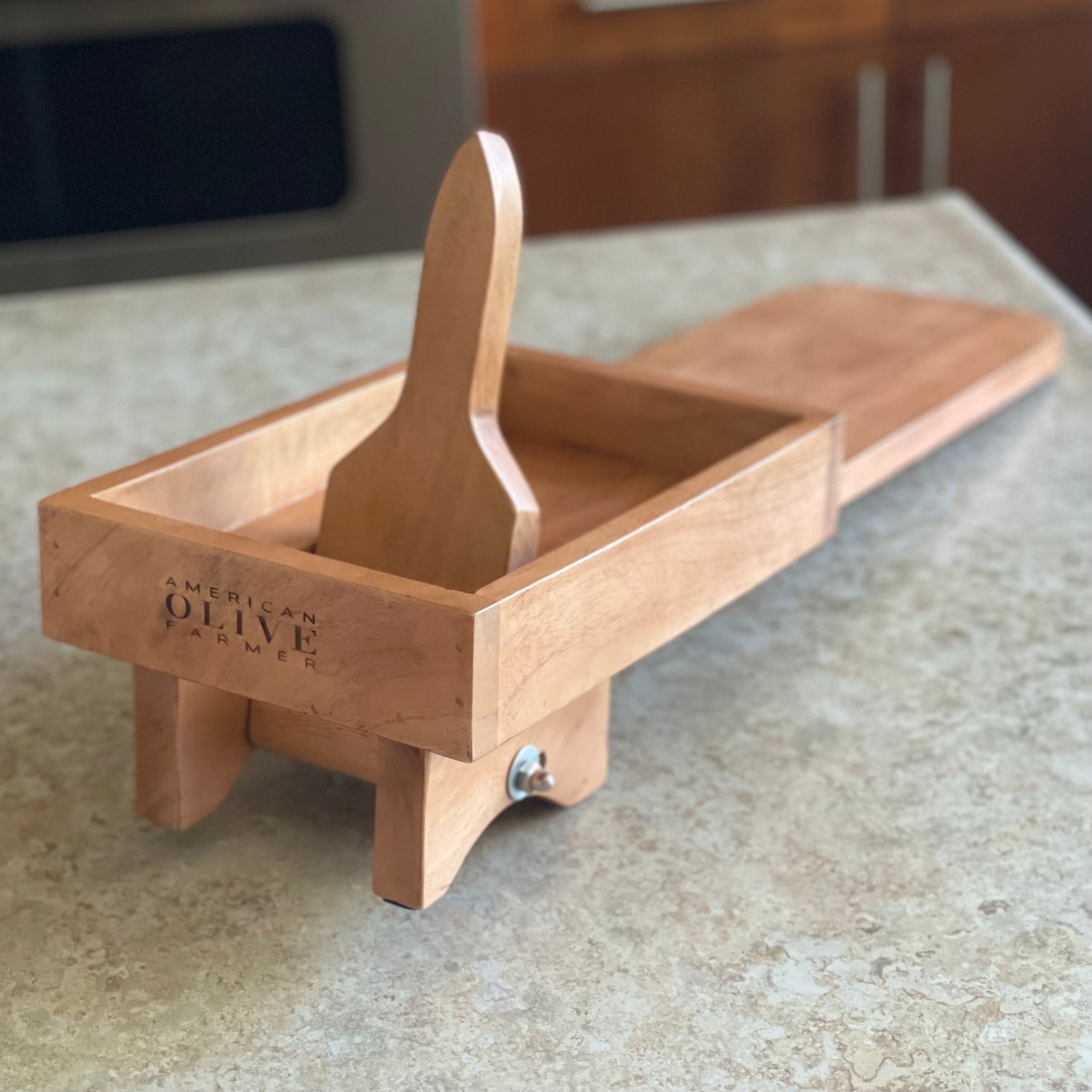 Deluxe Wooden Olive Crusher American Olive Farmer