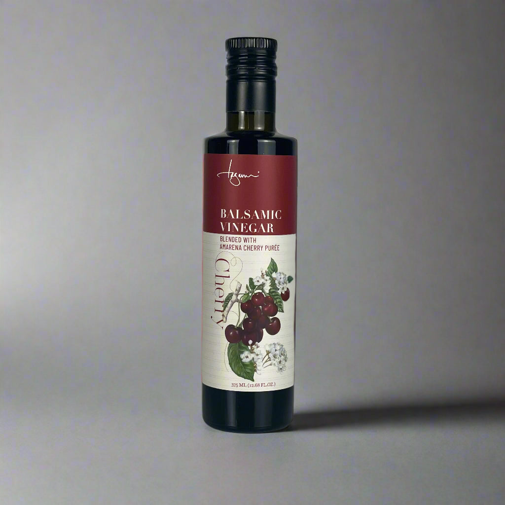 Cherry Vinegar on an empty counter