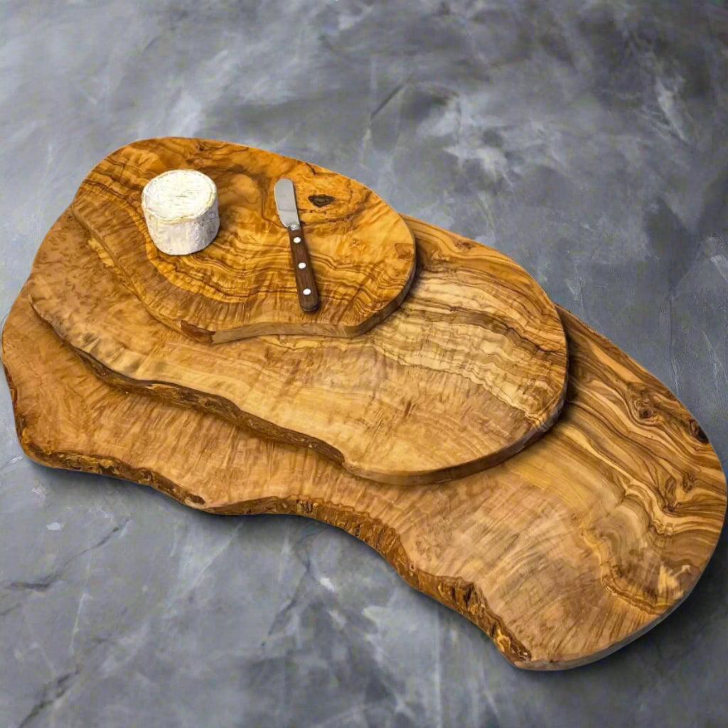 The small board is stacked on top of the medium and large board so you can see how the boards might appear all together.