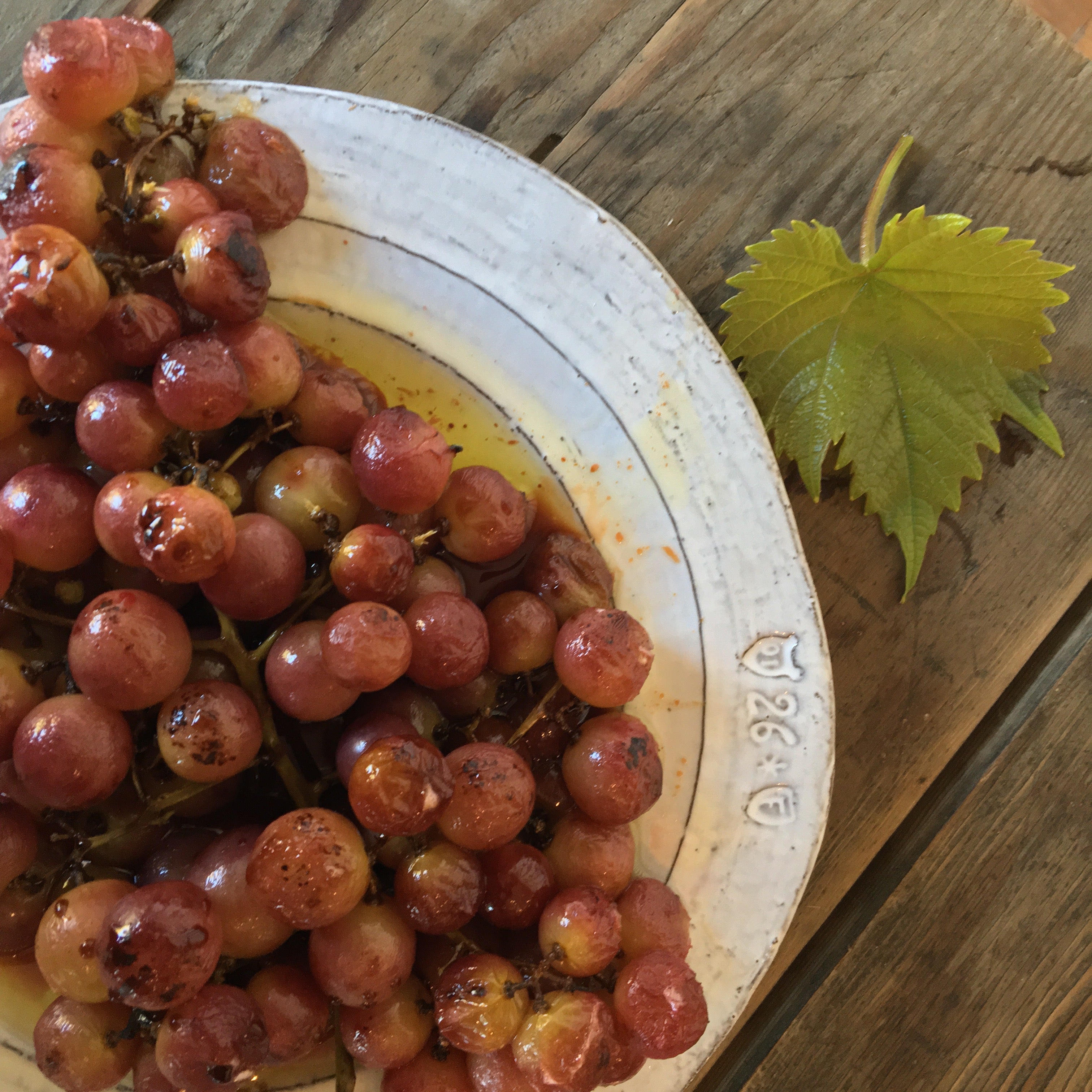 Balsamic Vinegar Roasted Grapes