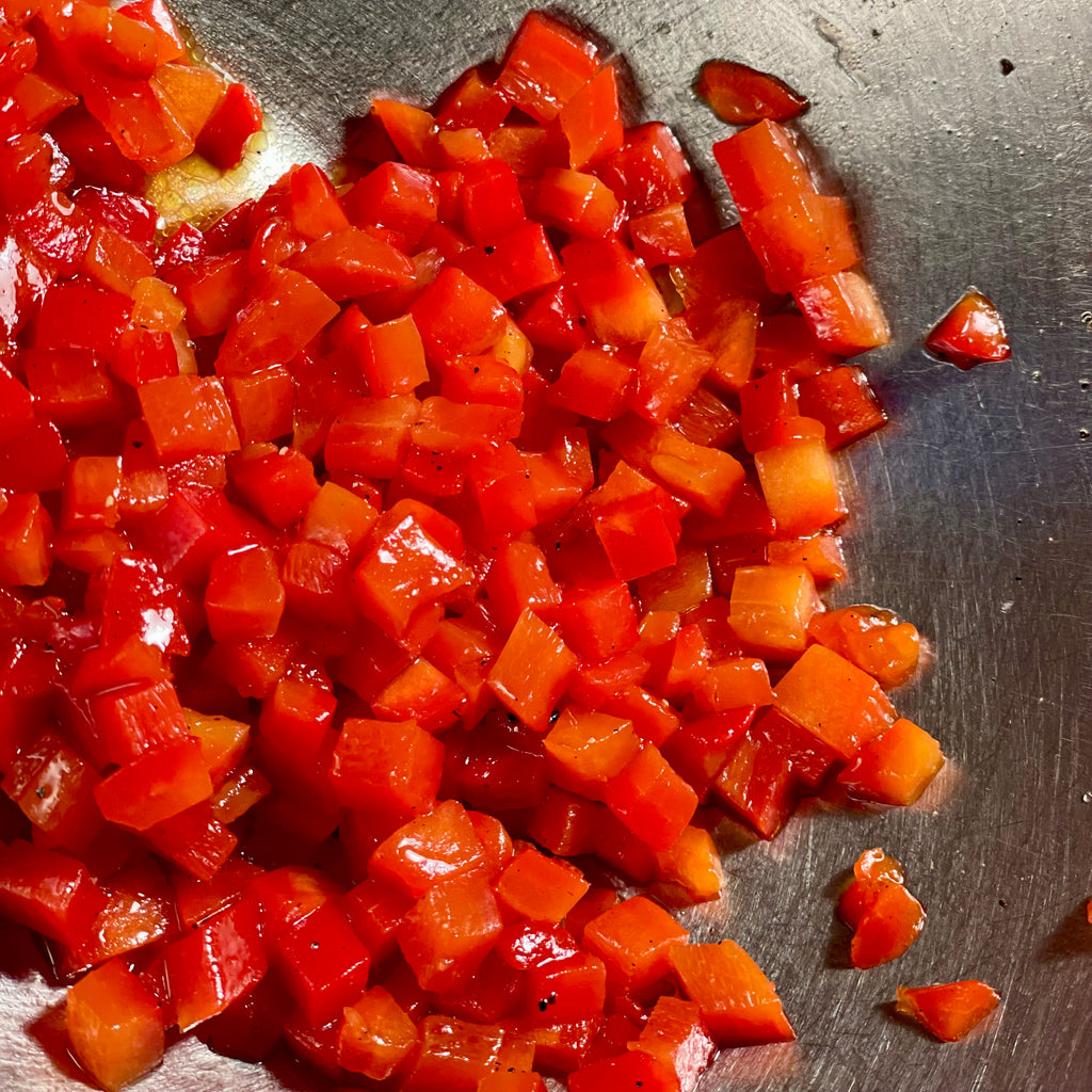 Sweet & Smoky Roasted Red Pepper Relish