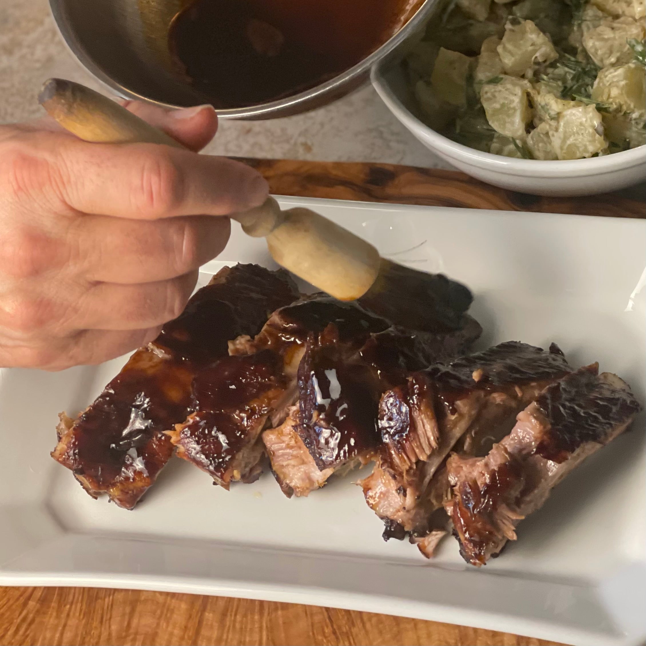 Smoky Balsamic Glazed Ribs