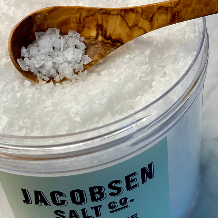 Jacobsen Flake Salt close up image represents just one of the pantry items we offer.