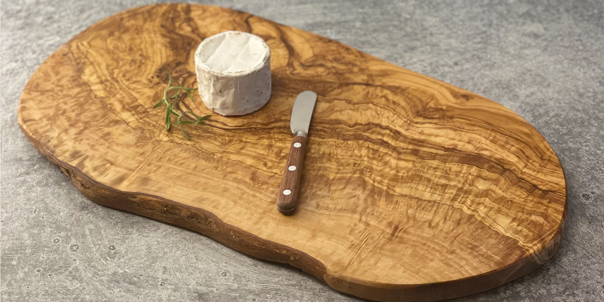 Naturally Med Olive Wood Cutting Board/Cheese Board, 16